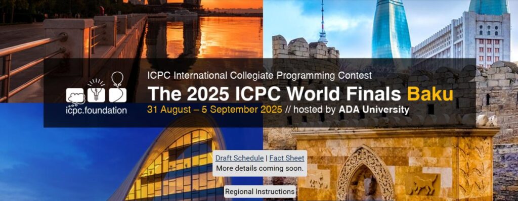 ICPC World Finals 2025 poster